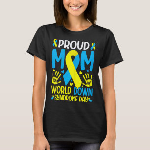 Down-Syndrom-Mutter-Band Welt-Down-Syndrom-Bewusst T-Shirt