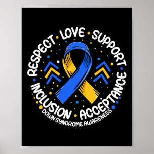 Down Syndrom Respektbezogene Support-Down-Syndrom Poster