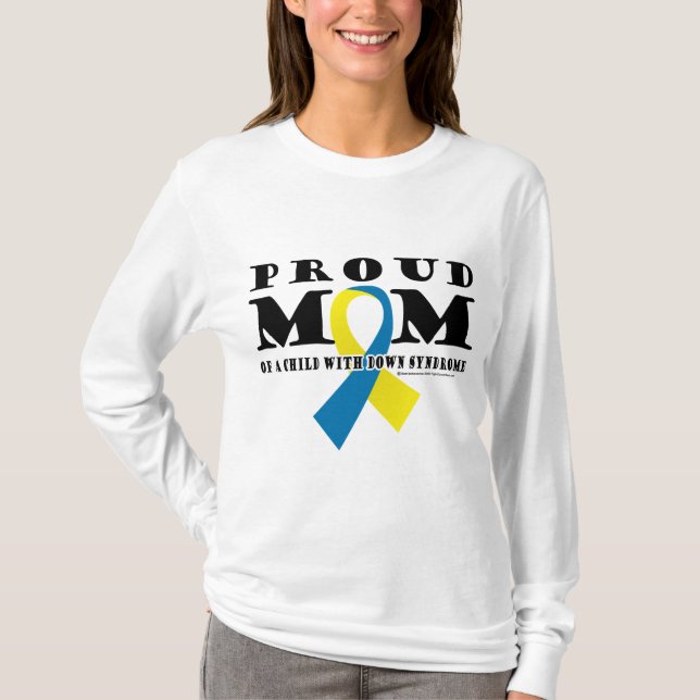 Down-Syndrom stolze Mama T-Shirt (Vorderseite)