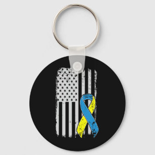 Down Syndrome Awareness - Beunruhigend US American Schlüsselanhänger