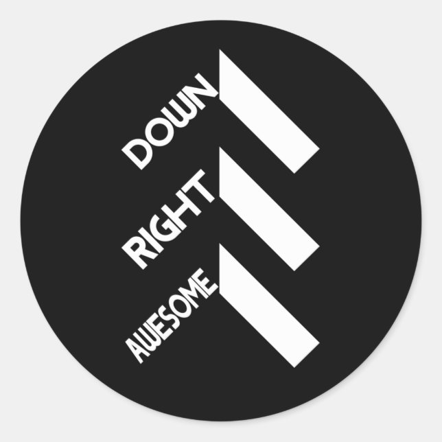 Down Syndrome Awareness Day Monat Down Right Runder Aufkleber (Vorderseite)