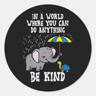 Down Syndrome Awareness Elephant sein Kind T21 Men Runder Aufkleber