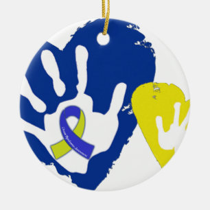 Down Syndrome Awareness Keramik Ornament