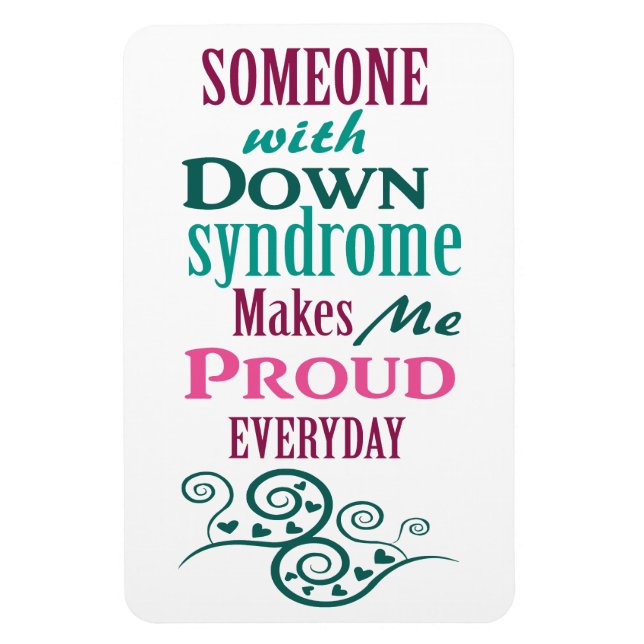 Down Syndrome Awareness Magnet (Vertikal)