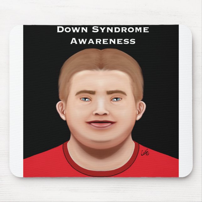 Down Syndrome Awareness.PNG Mousepad (Vorne)