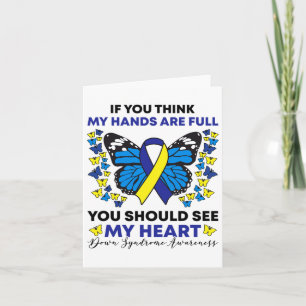 Down Syndrome Awareness Ribbon Butterfly Mama Sped Karte