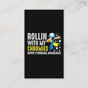 Down Syndrome Awareness Trisomy T21 Handicap Visitenkarte