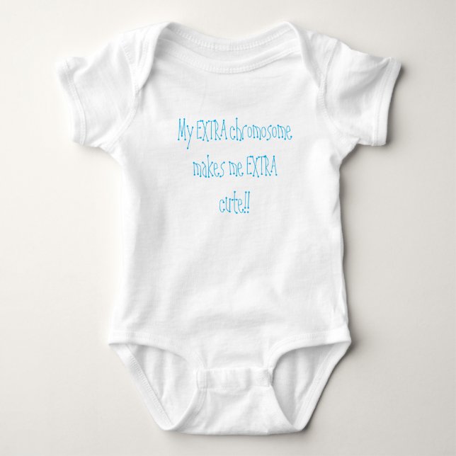 Down Syndrome Baby Bodysuit Baby Strampler (Vorderseite)