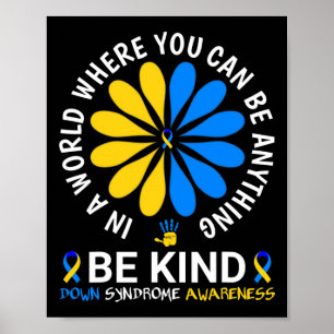 Down Syndrome Day 2024 Be-Down Syndrome Aware Poster