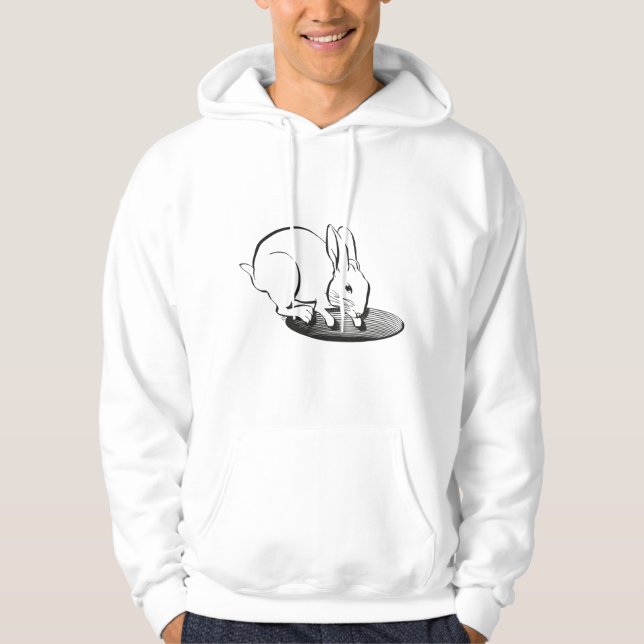Down the Rabbit Hole Hoodie (Vorderseite)