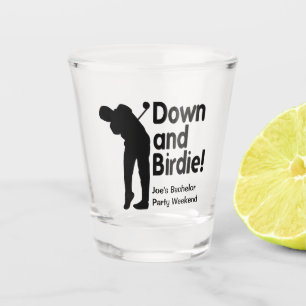Down und Birdie Schnapsglas
