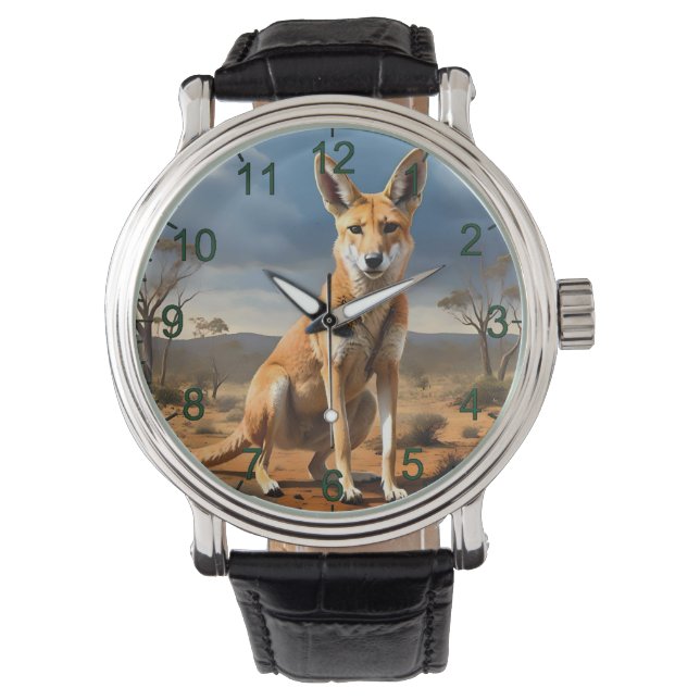 **"Down Under Deluxe: The Kangaringo Design"** Armbanduhr (Vorderseite)