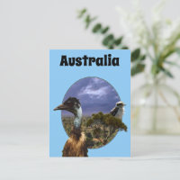 "Down Under Duo: Emu und Kookaburra in Popout Art"