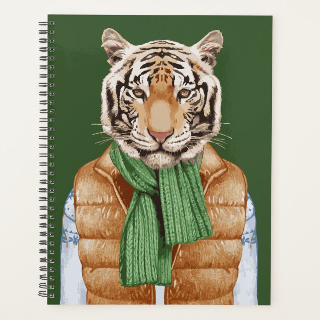 Down Vest Tiger Planer (Vorderseite)