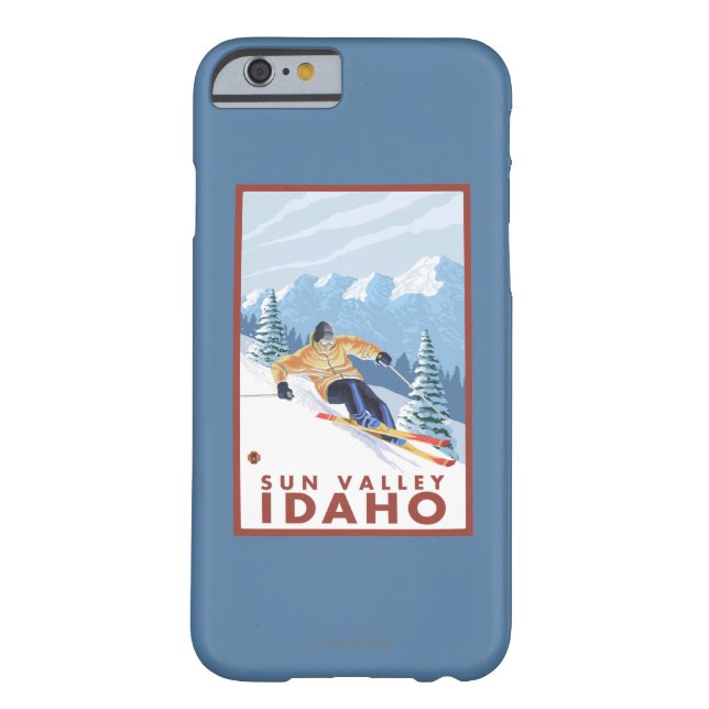 Downhhill Schnee-Skifahrer - Sun Valley, Idaho Case-Mate iPhone Hülle (Rückseite)