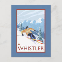 Downhhill Snow Skier - Whistler, BC Kanada