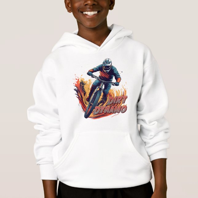Downhill-Grafik und Text Hoodie (Vorderseite)