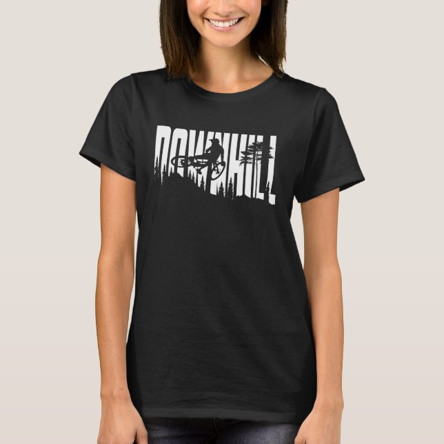 Downhill MTB Mountain Bike DH Biker Bike Park T-Shirt (Vorderseite)