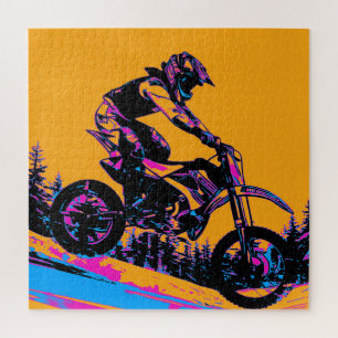 Downhill-Rennfahrer - Motocross-Fahrer