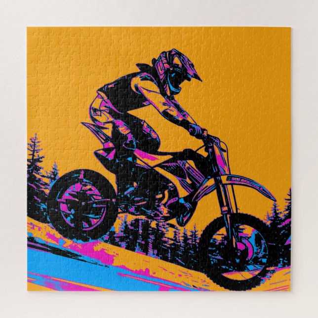 Downhill-Rennfahrer - Motocross-Fahrer (Vertikal)
