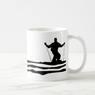 Downhill Ski Stripes Kaffeetasse