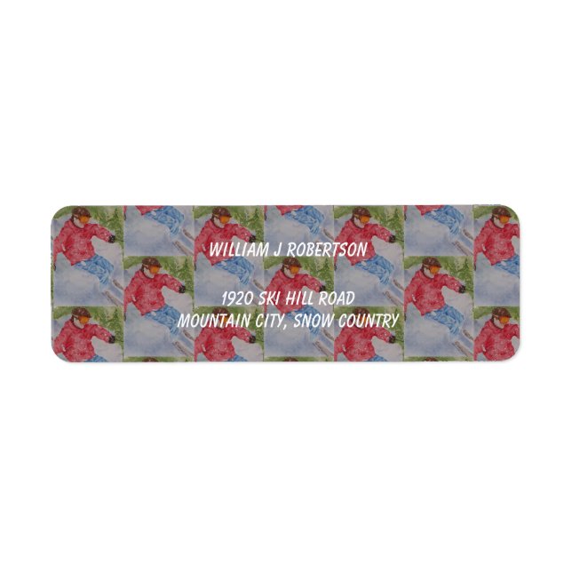 DOWNHILL SKIER-ADRESSE (Vorne)