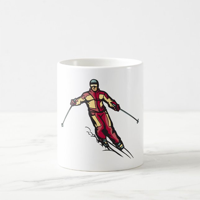 Downhill Skier Kaffeetasse (Von Creator hochgeladen)