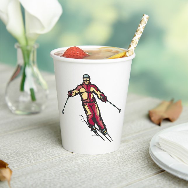 Downhill Skier Pappbecher (Von Creator hochgeladen)