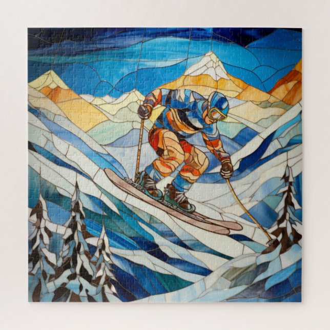 Downhill Skier Puzzle (Vertikal)