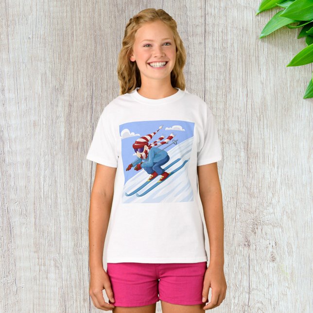 Downhill Skier T-Shirt (Von Creator hochgeladen)