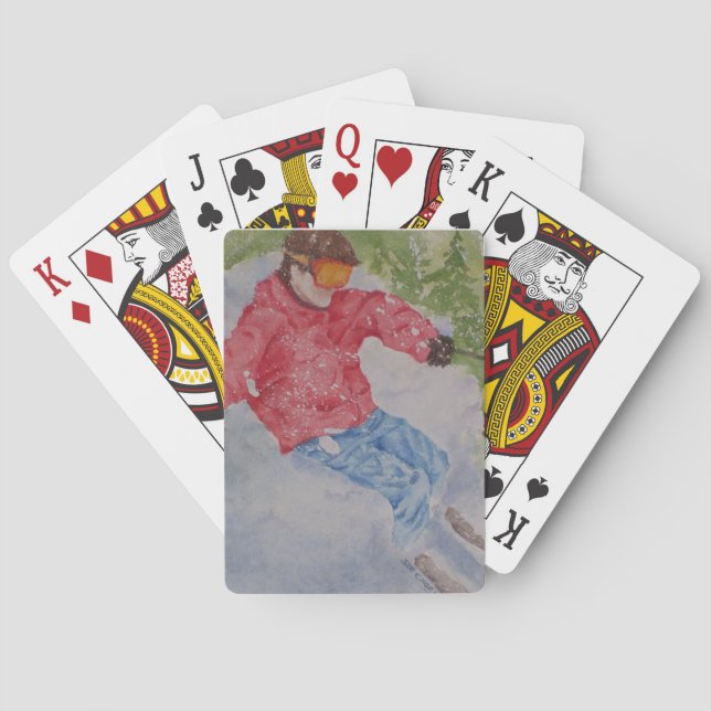 DOWNHILL SKIING PLAYCARDS SPIELKARTEN (Rückseite)