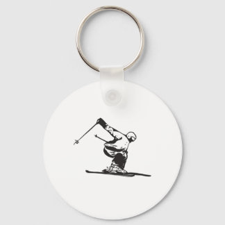 Downhill Skiing Skier  Schlüsselanhänger