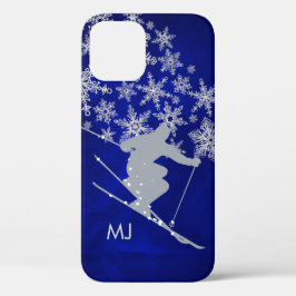 Downhill Snow Ski Blue Monogram title_seo2