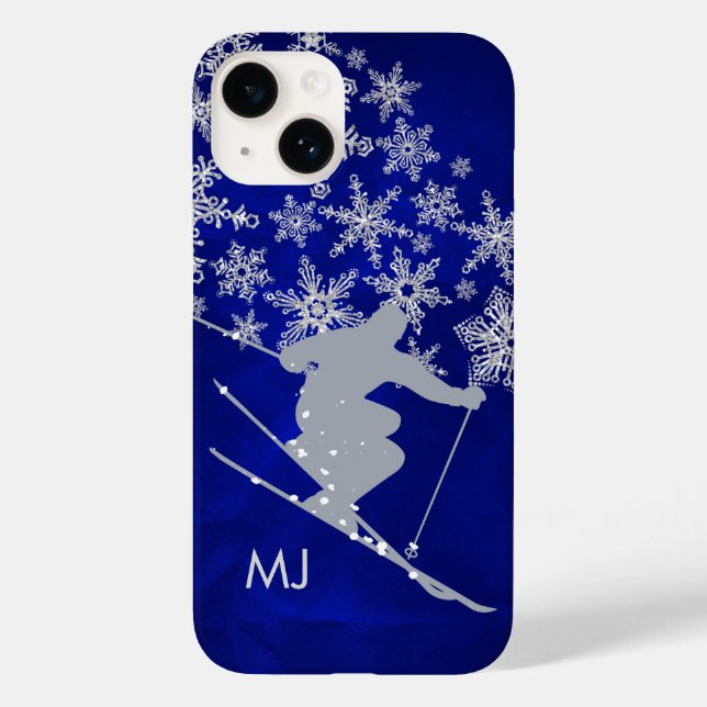 Downhill Snow Ski Blue Monogram title_seo2 (Rückseite)