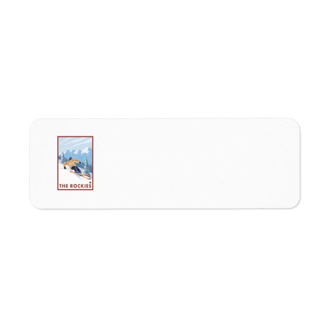 Downhill Snow Skier - Die Rockies (Vorne)