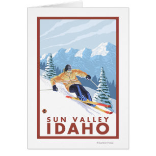 Downhill Snow Skier - Sun Valley, Idaho