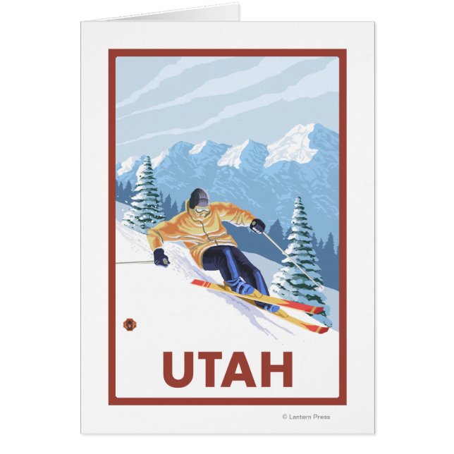 Downhill Snow SkierUtah (Vorne)