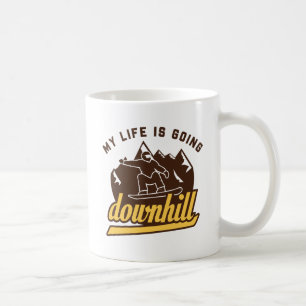 Downhill Snowboarding Kaffeetasse