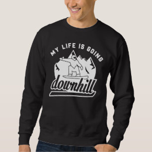 Downhill Snowboarding Sweatshirt