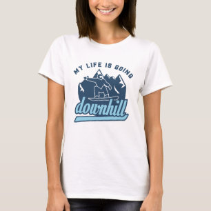 Downhill Snowboarding T-Shirt