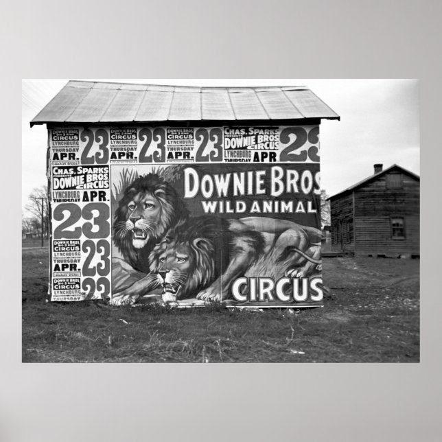Downie Bros Circus: 1936 Poster (Vorne)