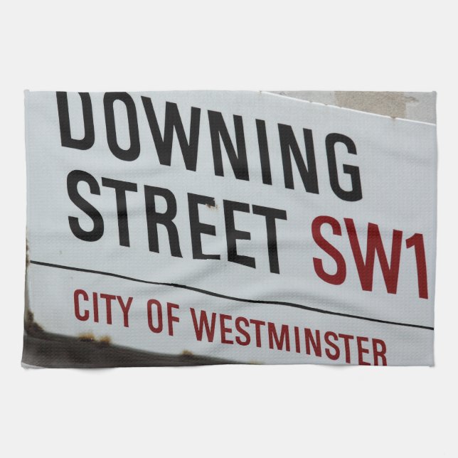 Downing Street Sign Handtuch (Horizontal)