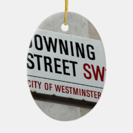 Downing Street Sign Keramik Ornament