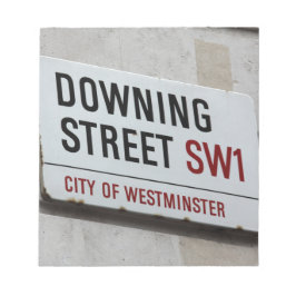 Downing Street Sign Notizblock