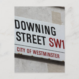 Downing Street Sign Postkarte