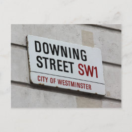 Downing Street Sign Postkarte