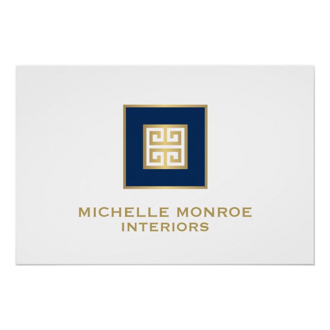 Download des aktuellen griechischen Key-Gold/Navy- Poster (Vorderseite)