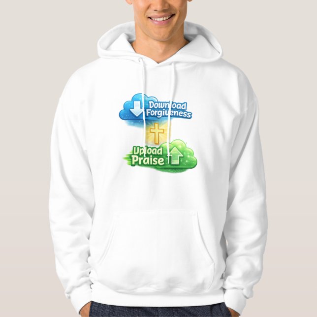 Download Forgiveness Upload Praise - Christian Hoodie (Vorderseite)