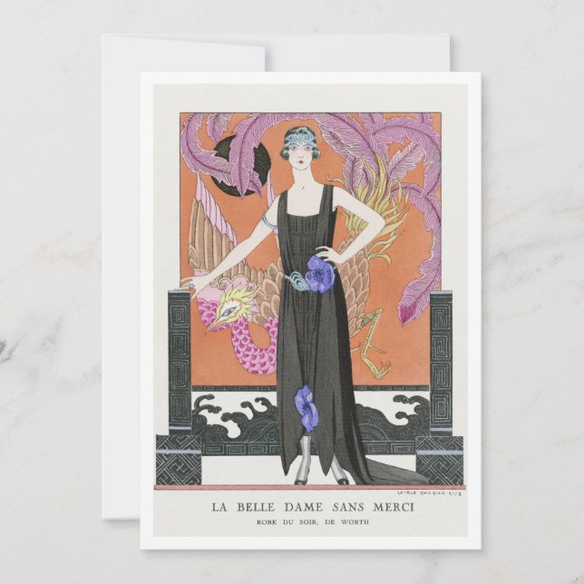 Download La belle dame sans merci: von Barbier Einladung (Vorderseite)