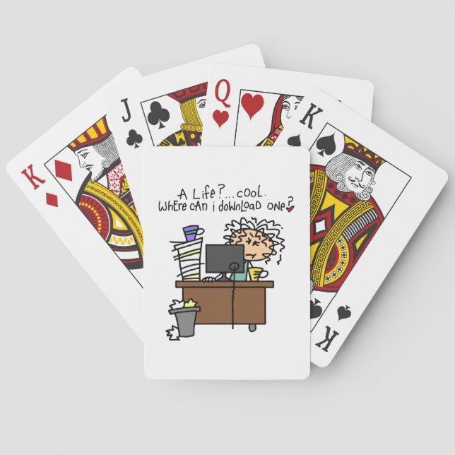 Download-Leben-Spaß Spielkarten (Rückseite)
